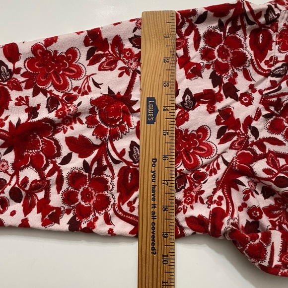 LANDS’ END Flannel pajamas top floral print 100% cotton women’s size XL( 18-20) - Picture 8 of 12